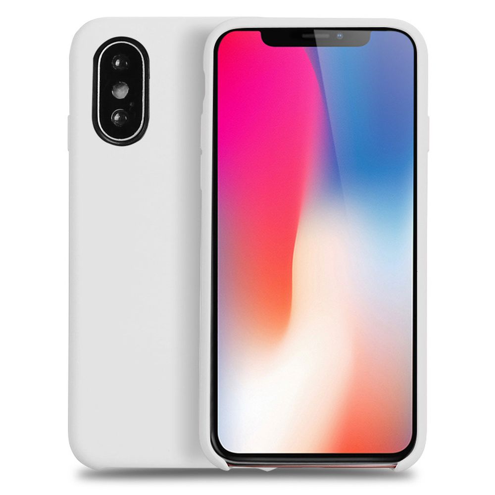 iPHONE Xs / X (Ten) Pro Silicone Hard Case (White)